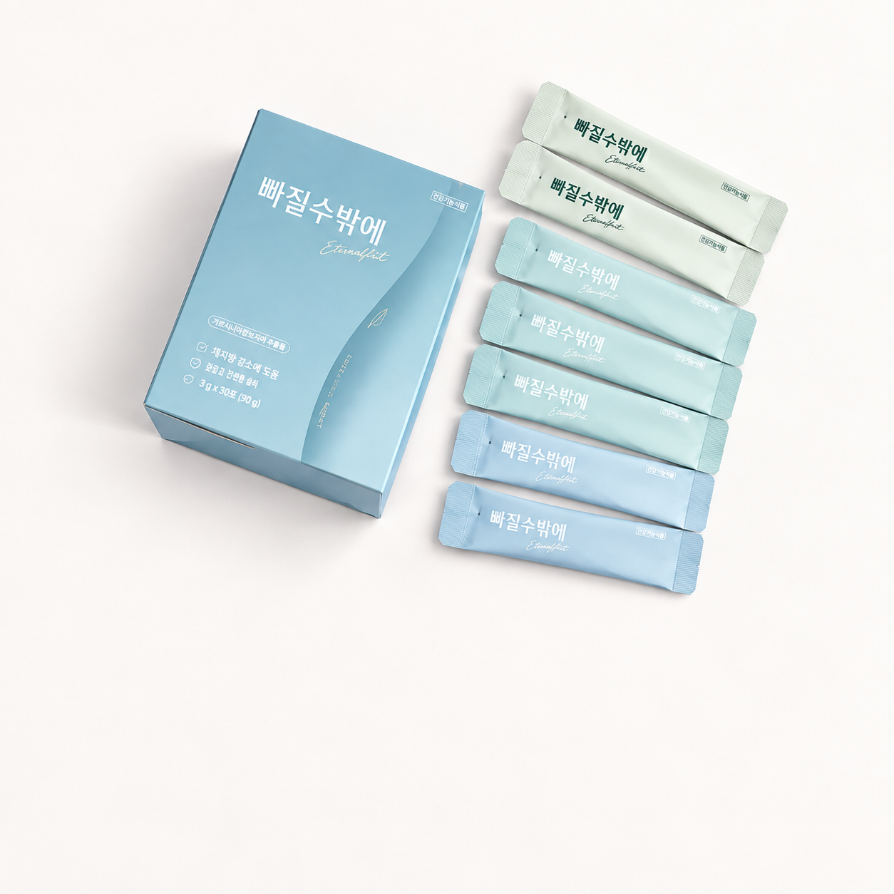 빠질수밖에 제품 상자와 스틱